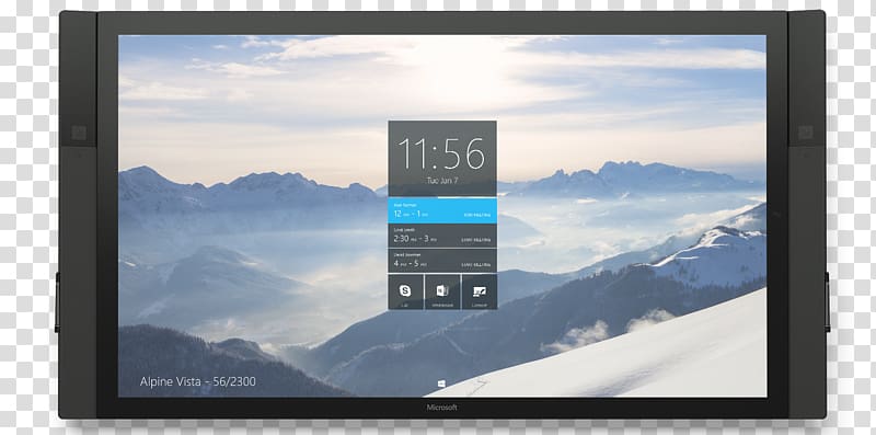 Surface Hub Microsoft Intel Core i7 Touchscreen, design documents transparent background PNG clipart