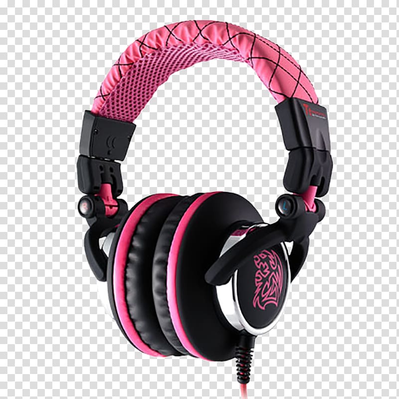 Headphones Thermaltake Tt eSPORTS CHAO DRACCO Signature Thermaltake Cronos RGB 3D 7.1 Surround HT-CRO-DIECBK-21, headphones transparent background PNG clipart