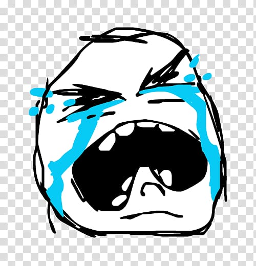 Crying meme illustration, Rage comic Drawing Internet meme Crying, troll  transparent background PNG clipart