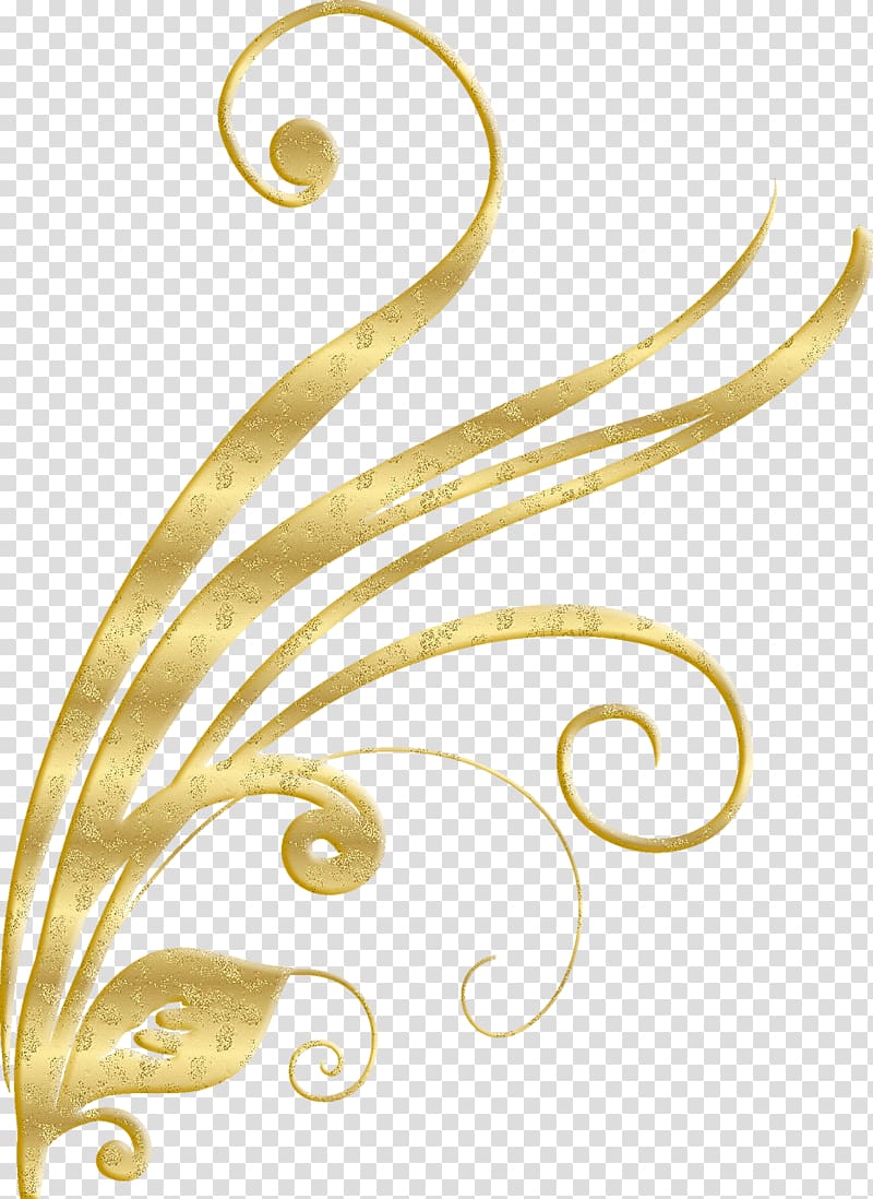 yellow leaf , Graphic design Gold , Gold plant pattern transparent background PNG clipart