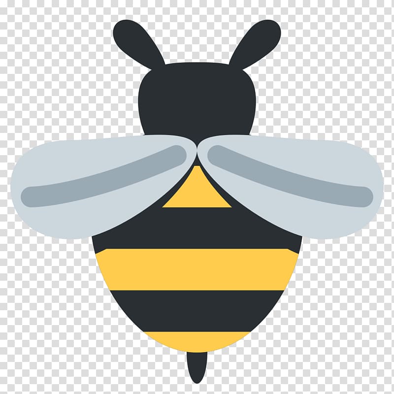 Emoji Bumblebee Honey bee Africanized bee Queen bee, bee transparent background PNG clipart