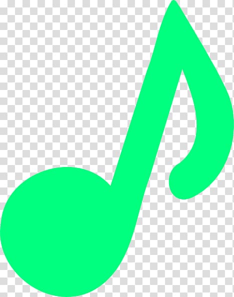 Musical note Quarter note Sixteenth note, light green transparent background PNG clipart