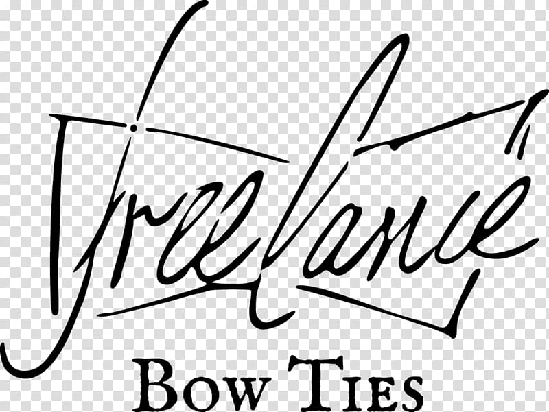 Freelance Bow Ties Calligraphy, freelancing transparent background PNG clipart