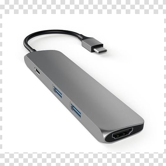 MacBook Pro Laptop USB-C Satechi Type-C Multi-Port Adapter, Laptop transparent background PNG clipart
