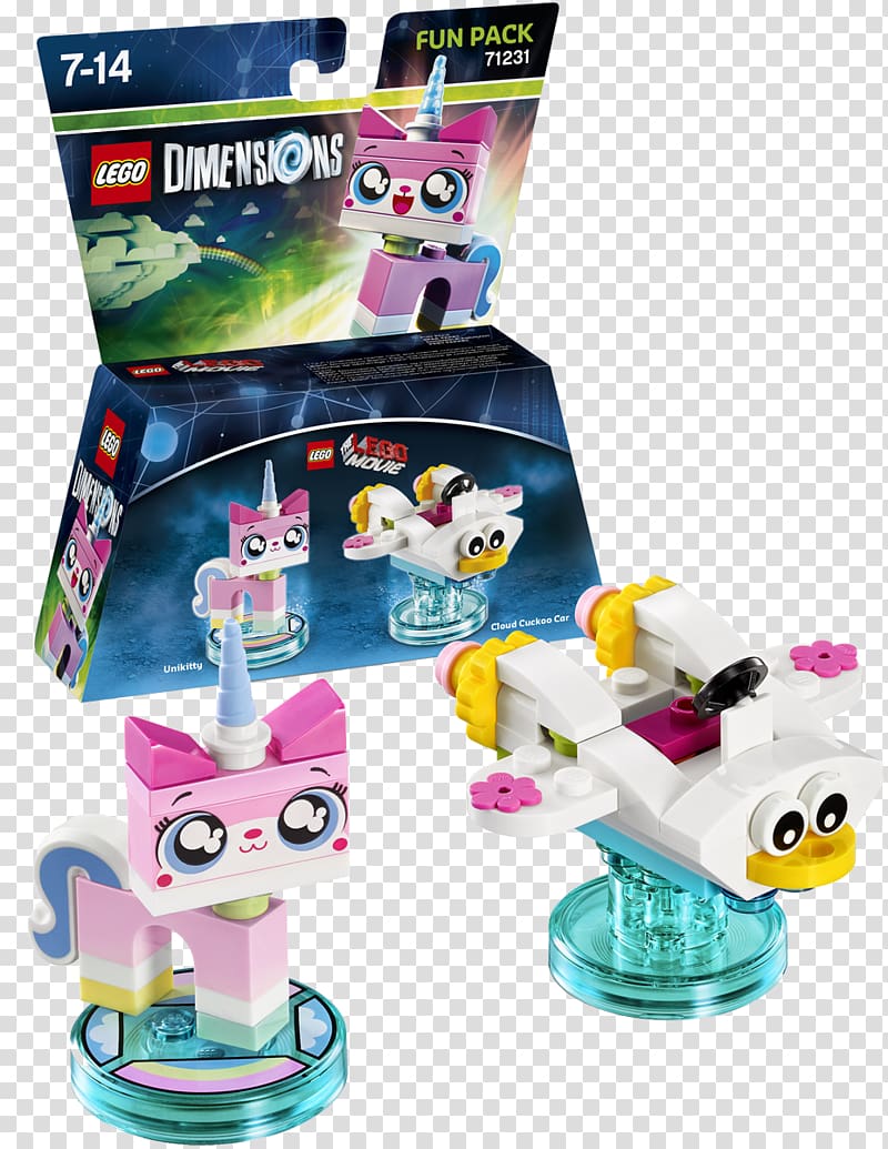 Lego Dimensions Amazon.com LEGO 71231 Dimensions Unikitty Fun Pack The Lego Group, unikitty transparent background PNG clipart