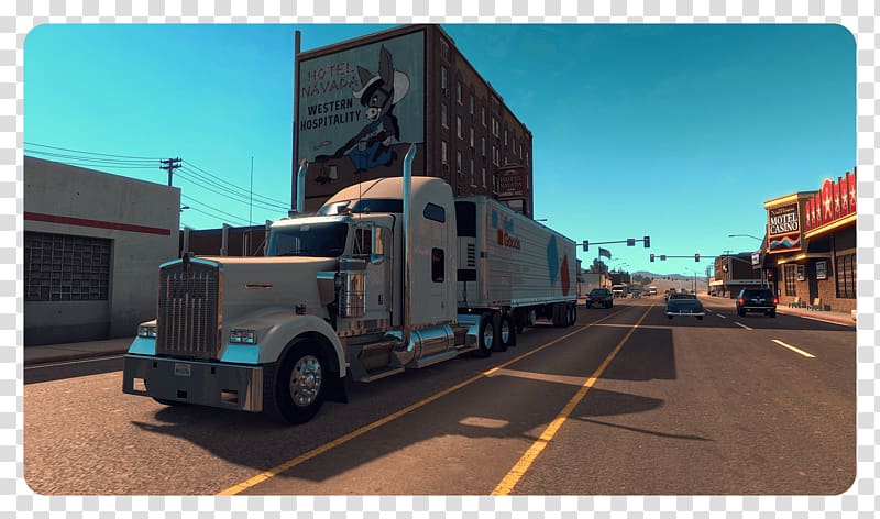 American Truck Simulator Euro Truck Simulator 2 2015 Gamescom Video game, truck transparent background PNG clipart