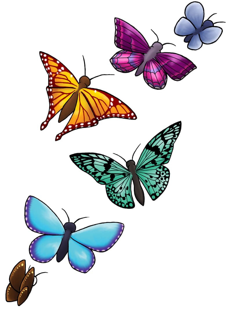 Butterfly Tattoo , butterfly transparent background PNG clipart