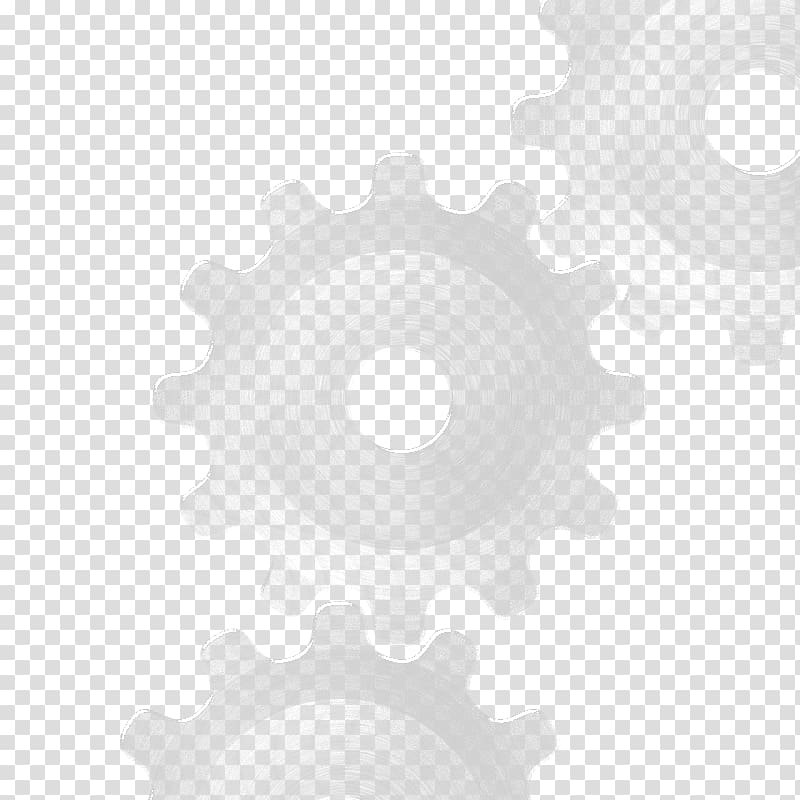 Black and white Pattern, Silver gear transparent background PNG clipart