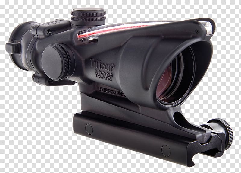 Advanced Combat Optical Gunsight Trijicon Telescopic sight Firearm Weapon, weapon transparent background PNG clipart