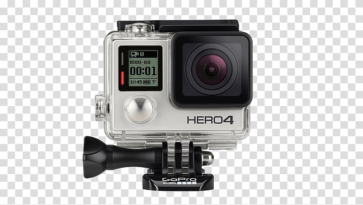 GoPro HERO4 Silver Edition Camera GoPro HERO4 Black Edition GoPro HERO4 Black Surf Bundle, Camera transparent background PNG clipart