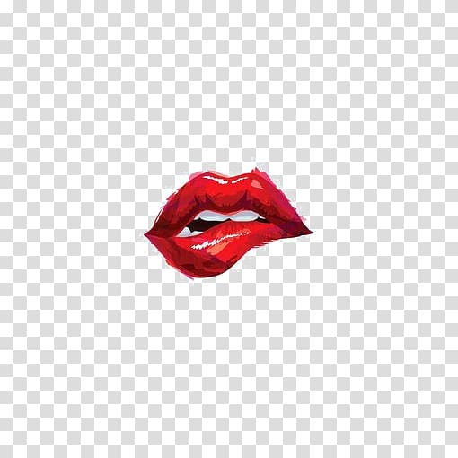 Alcantud Close-up Lip Centimeter Magic word, Red lips transparent background PNG clipart