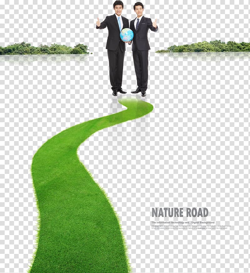 Green Businessperson, Business people holding a globe transparent background PNG clipart