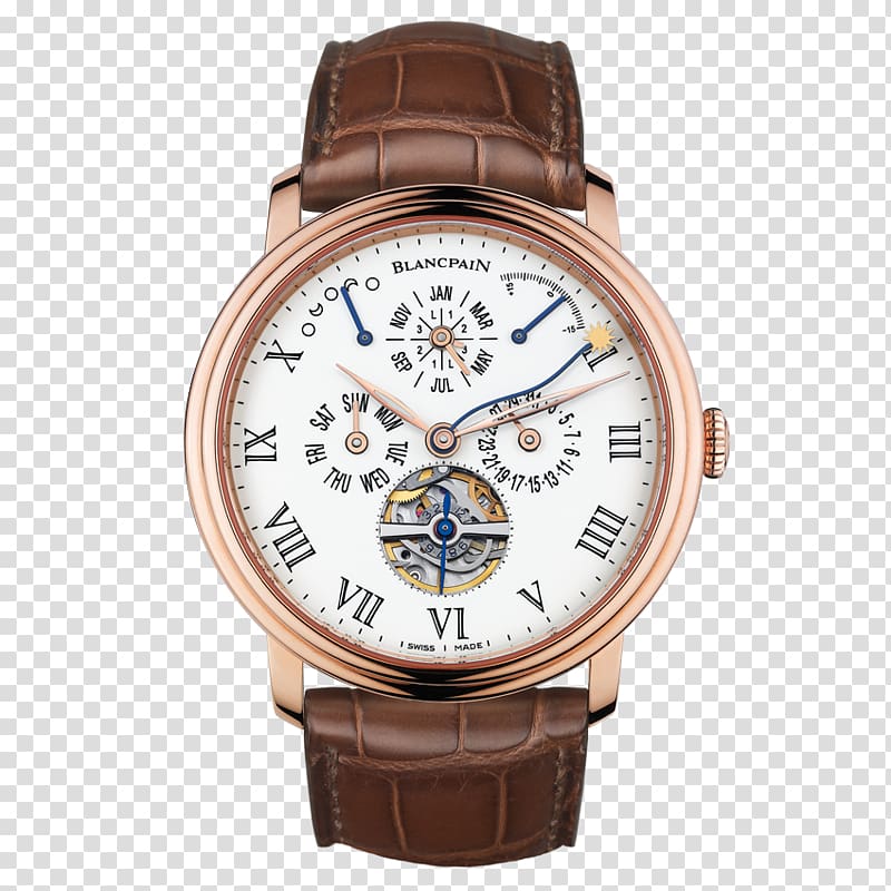 Watch Blancpain Clock Complication Movement, watch transparent background PNG clipart