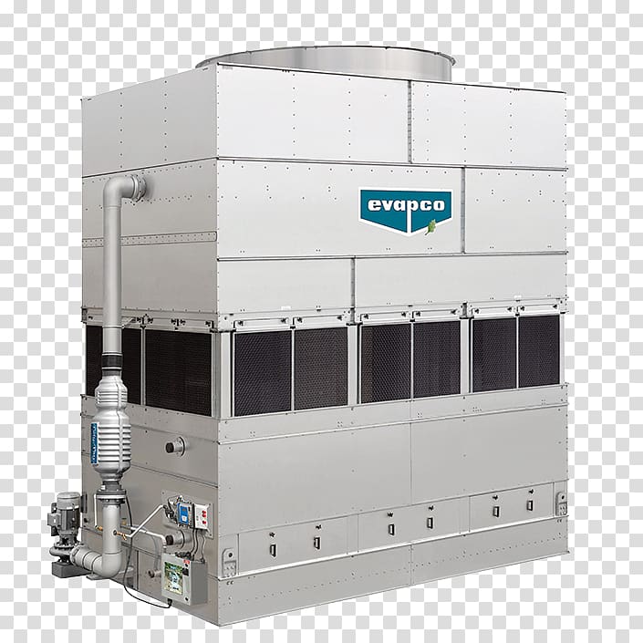 Evaporative cooler Cooling tower Evapco, Inc. Refrigeration Draft, fan transparent background PNG clipart