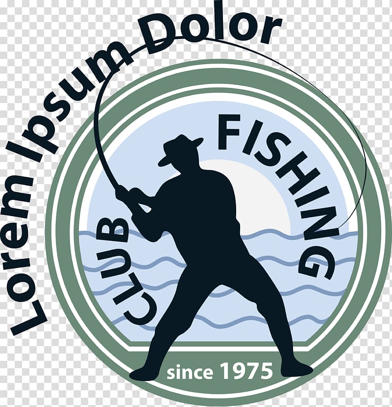 Fishing Fisherman Angling Logo, Rejection fishing rod people logo material transparent background PNG clipart