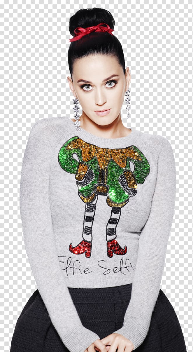 Katy Perry H&M Christmas Sweater Fashion, katy perry transparent background PNG clipart