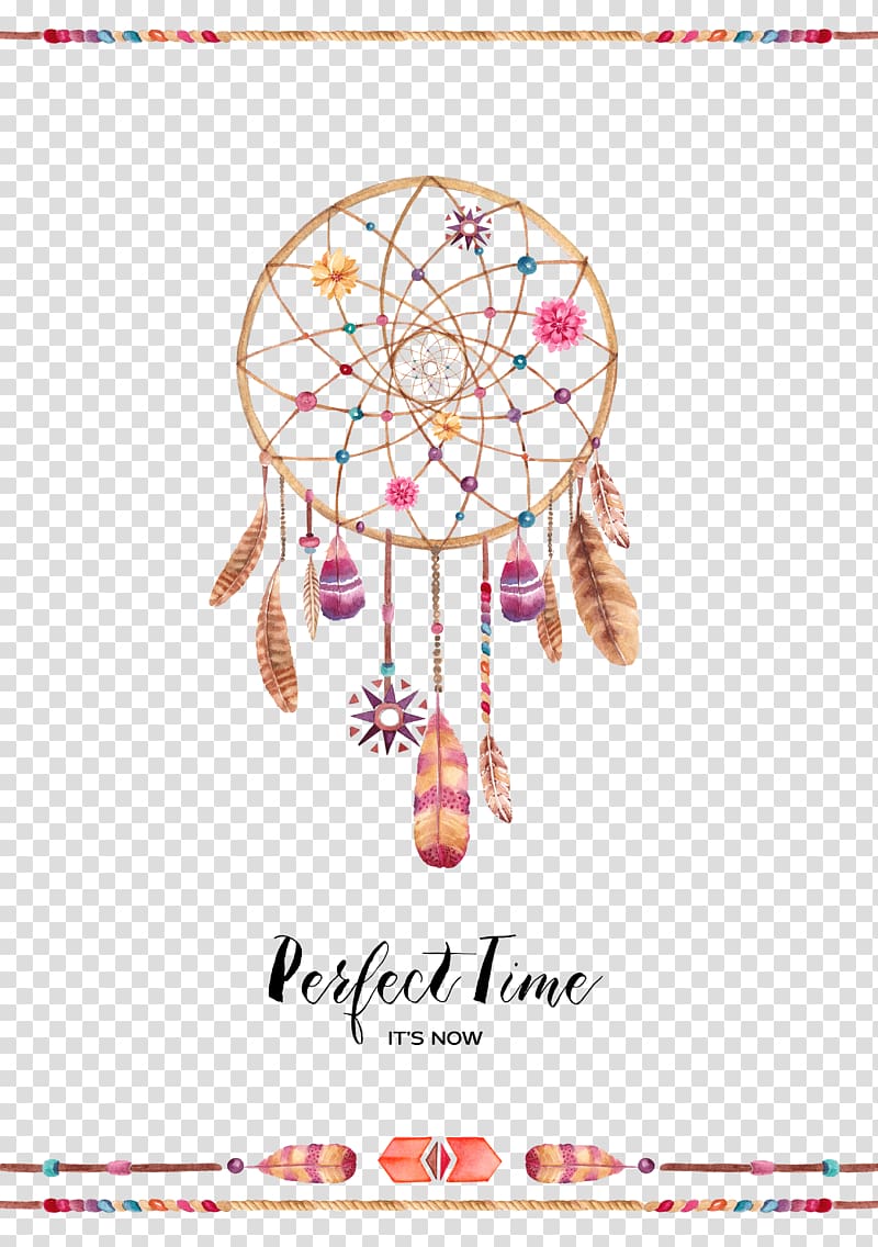 dreamcatcher with feather , Indian national wind album transparent background PNG clipart