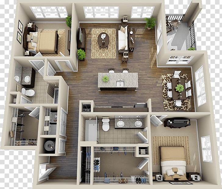 Logan Circle, Washington, D.C. Studio apartment House Renting, 3d floor plan transparent background PNG clipart