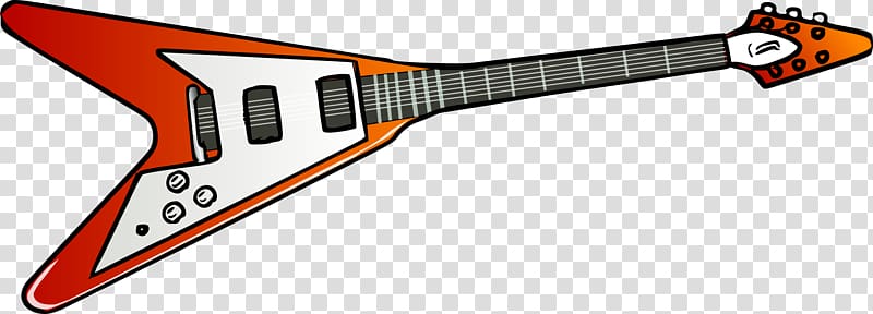 Guitar amplifier Gibson Flying V Electric guitar , flying transparent background PNG clipart
