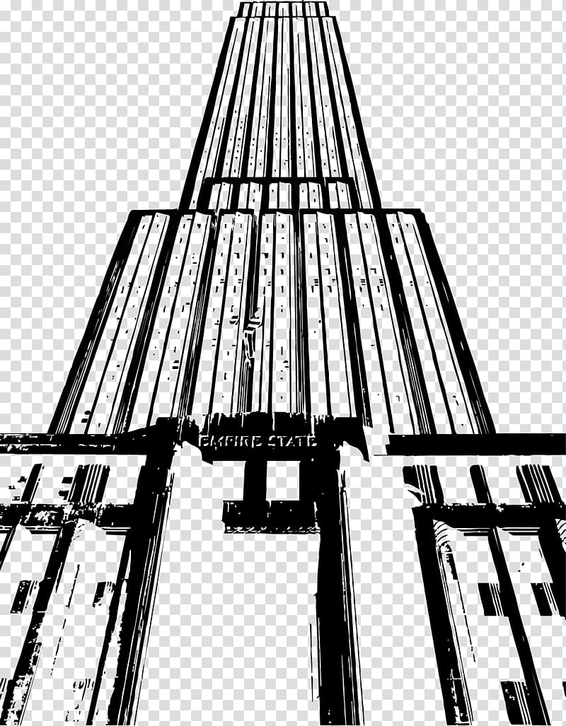 Empire State Building, Empire State Building in New York painted pen transparent background PNG clipart