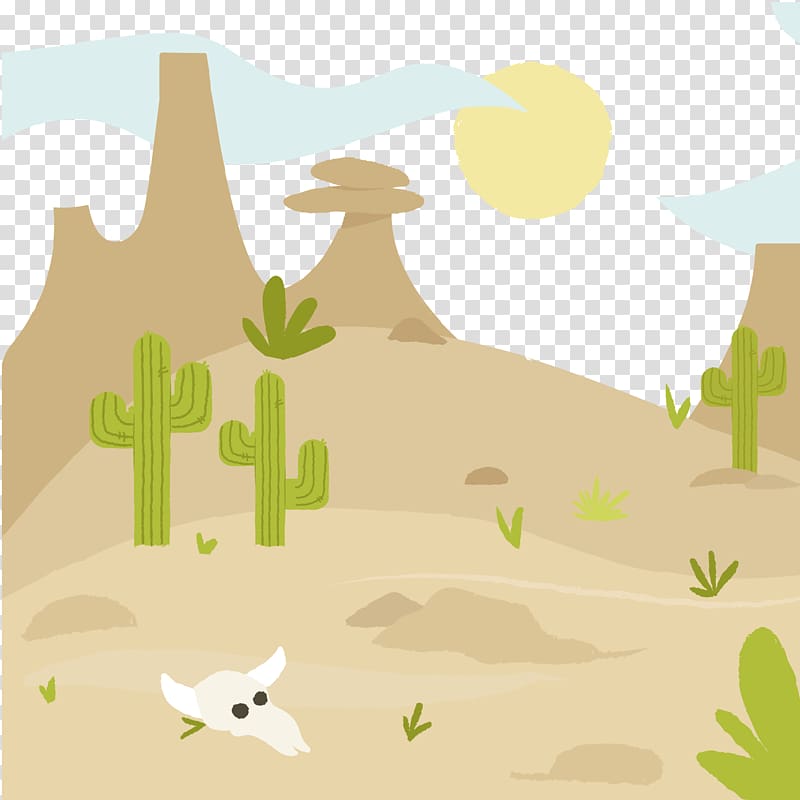 Euclidean Skull, Wild West background transparent background PNG clipart