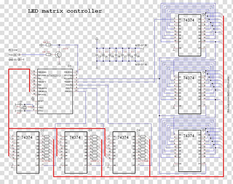 Light-emitting diode Dot-matrix display Shift register Dot matrix Arduino, matrix transparent background PNG clipart