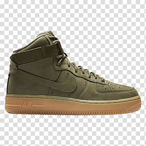 Kids\' Nike Air Force 1 High WB Sports shoes Nike Kids Air Force 1 High, air jordans olive pants transparent background PNG clipart