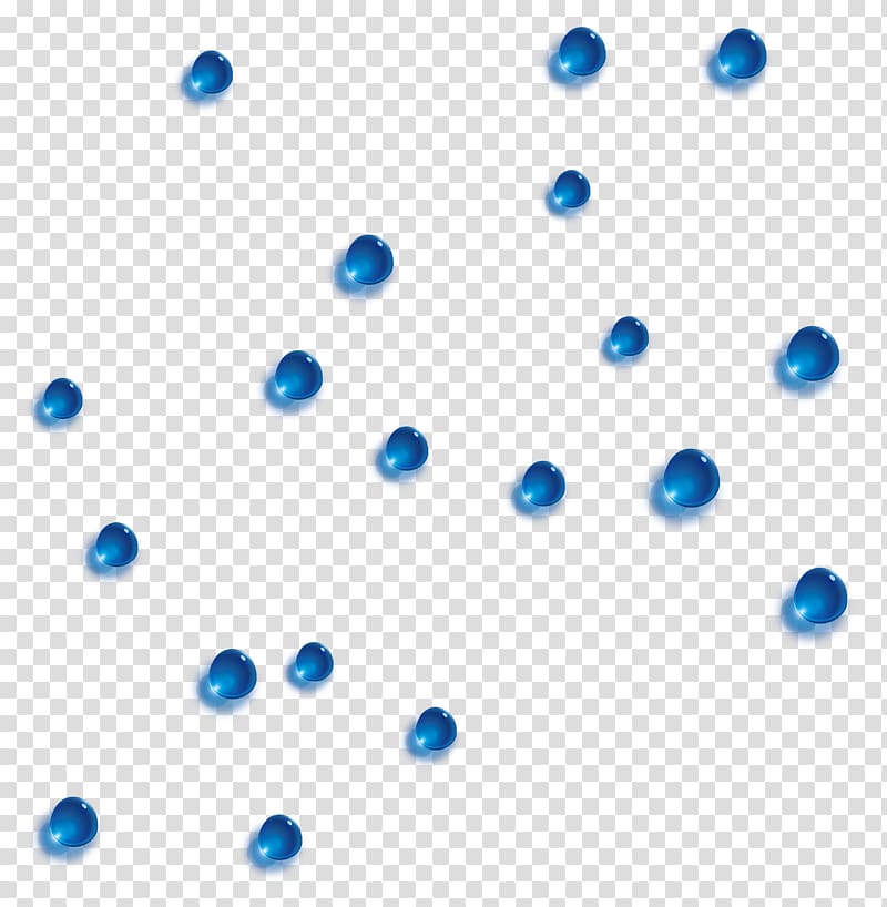 Blue Drop Euclidean , Blue water drops creative transparent background PNG clipart