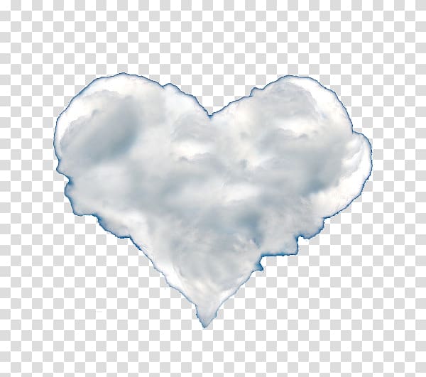 Cloud Shape, Love shaped cloud transparent background PNG clipart