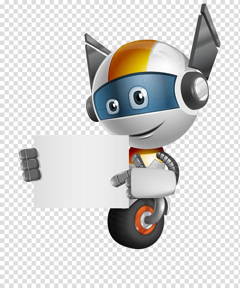 Cartoon Robot Icon, Robot Border transparent background PNG clipart