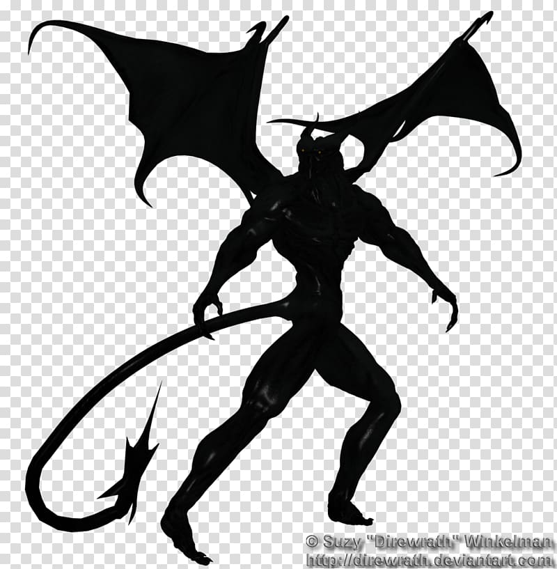 Demon Silhouette , Demon transparent background PNG clipart