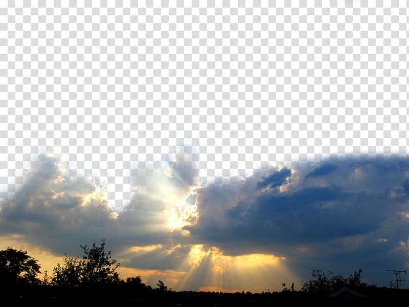 sunlight that penetrates the clouds transparent background PNG clipart