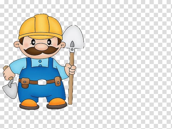 Construction worker Architectural engineering Laborer Cartoon , Animation transparent background PNG clipart