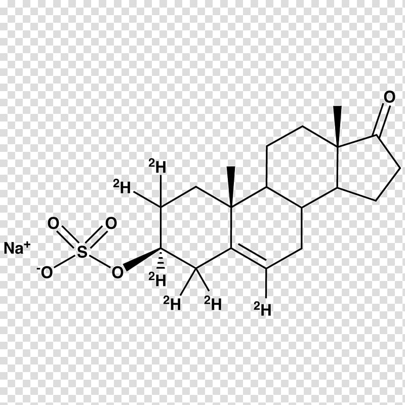 Dehydroepiandrosterone sulfate Structure Androgen Chemical compound, Sodium sulfate transparent background PNG clipart