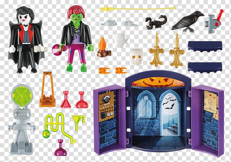 Playmobil Briefcase Frankenstein Toy Airgamboys, haunting transparent background PNG clipart