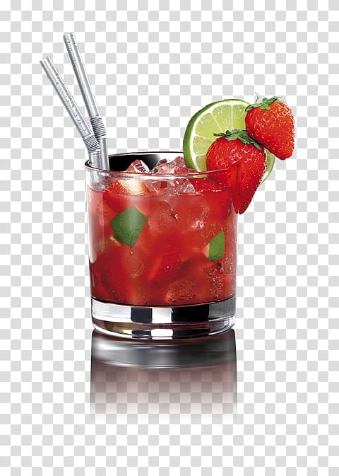 Cocktail garnish Caipirinha Caipiroska Strawberry Mojito, mint margarita transparent background PNG clipart