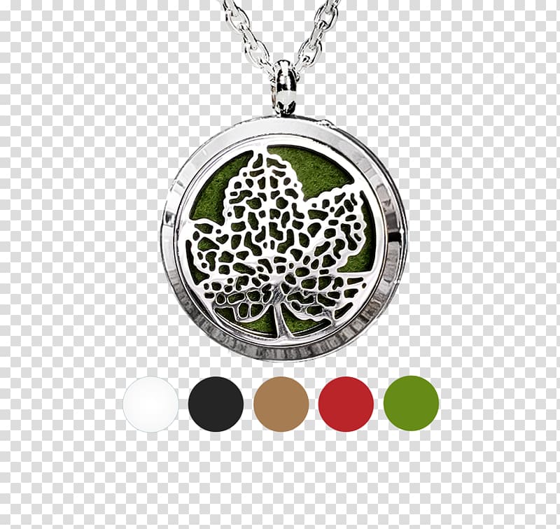 Locket Leaf Necklace Essential oil Charms & Pendants, Leaf transparent background PNG clipart
