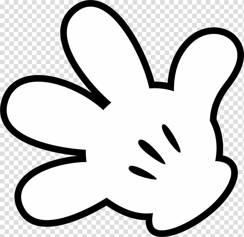 Mickey Mouse hand , Open Mickey's Hand transparent background PNG clipart