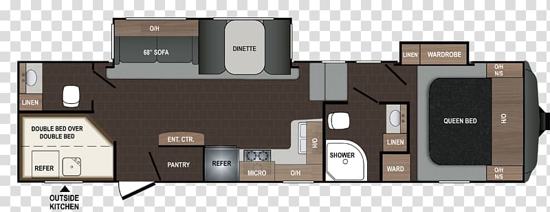 Keystone Floor plan Fifth wheel coupling Campervans Caravan, house transparent background PNG clipart