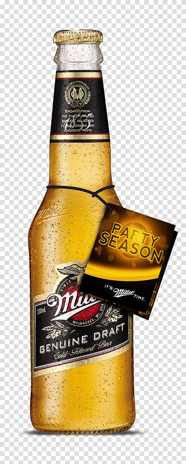Beer Miller Brewing Company Miller Lite Pale lager, beer transparent background PNG clipart
