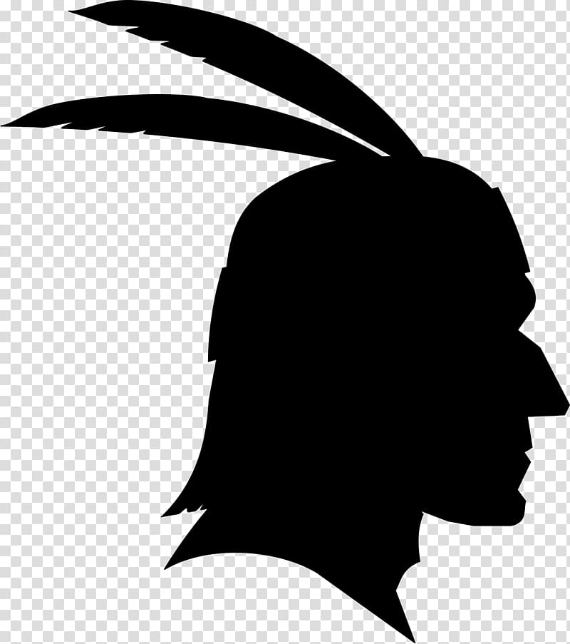 Native Americans in the United States Indigenous peoples of the Americas Tribal chief , Silhouette head transparent background PNG clipart