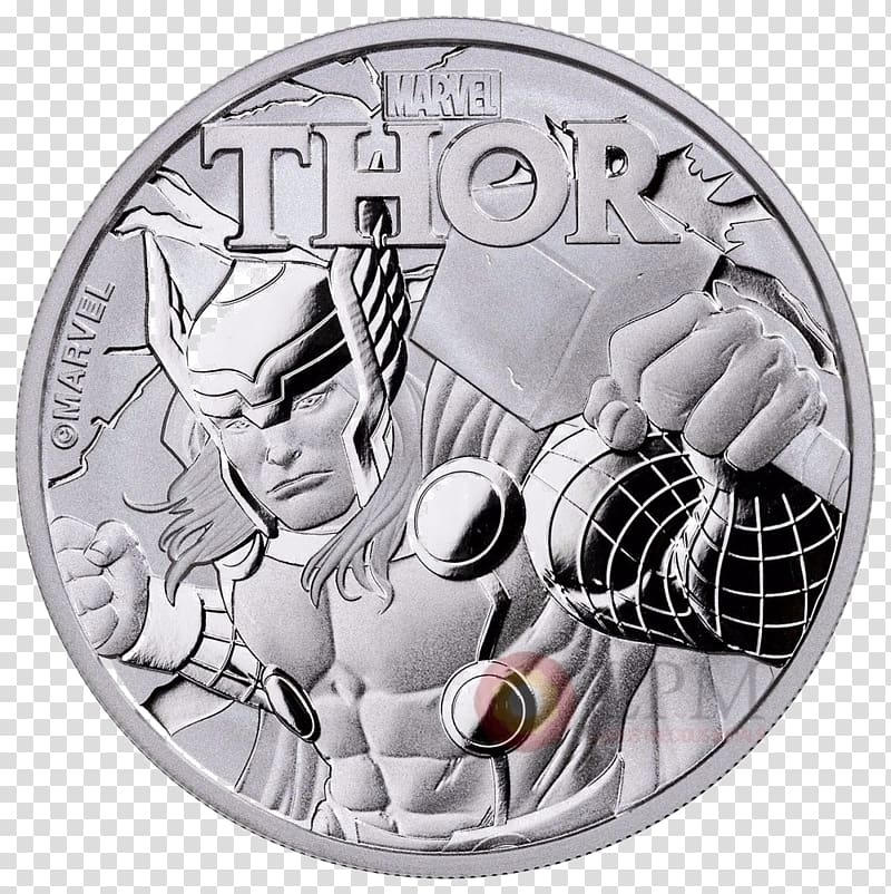 Thor Spider-Man Perth Mint Marvel Cinematic Universe Silver coin, Kookaburra bird transparent background PNG clipart
