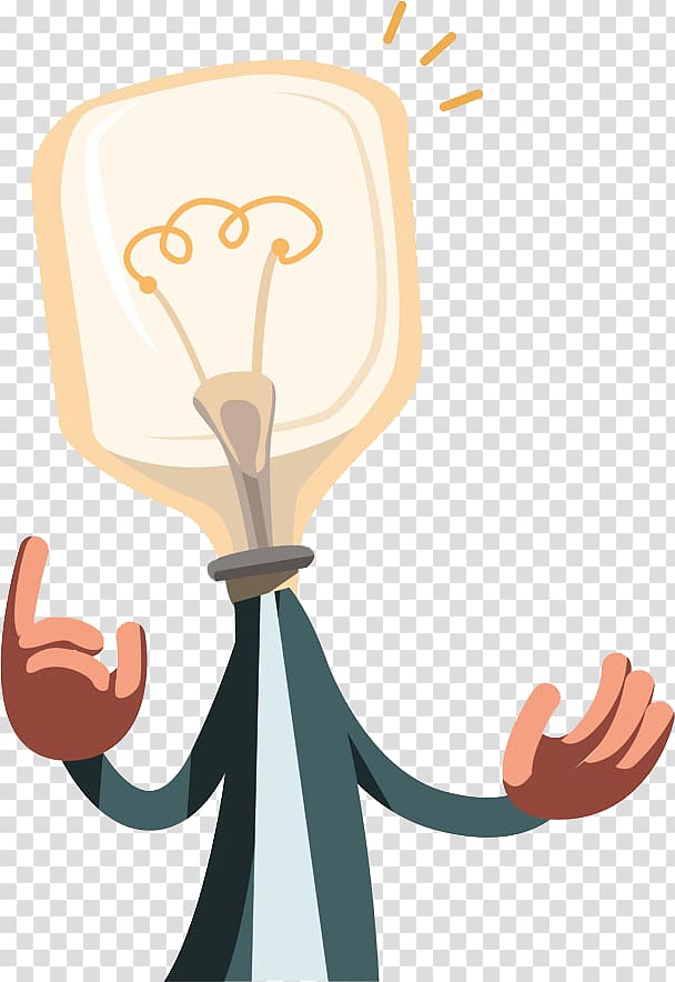 Light Idea Illustration, Square bulb transparent background PNG clipart