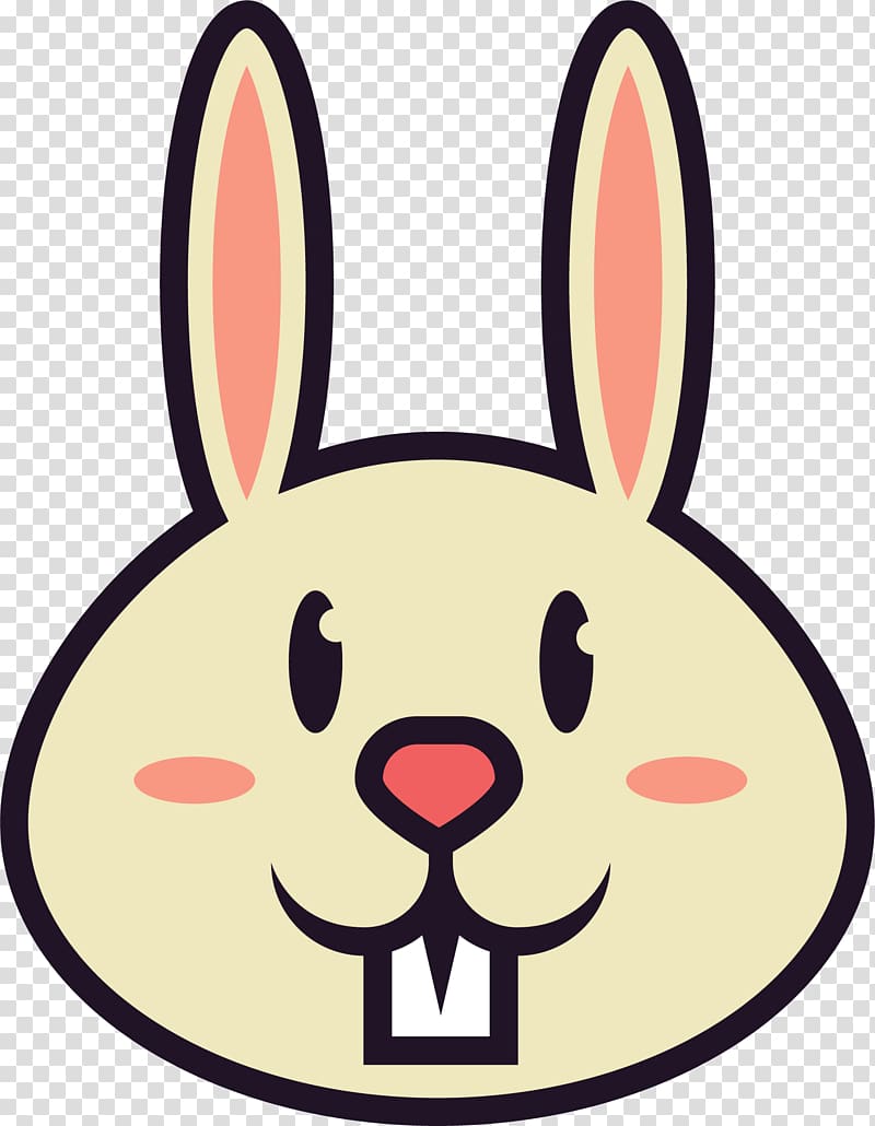 Easter Bunny Domestic rabbit European rabbit , Cartoon rabbit Icon transparent background PNG clipart