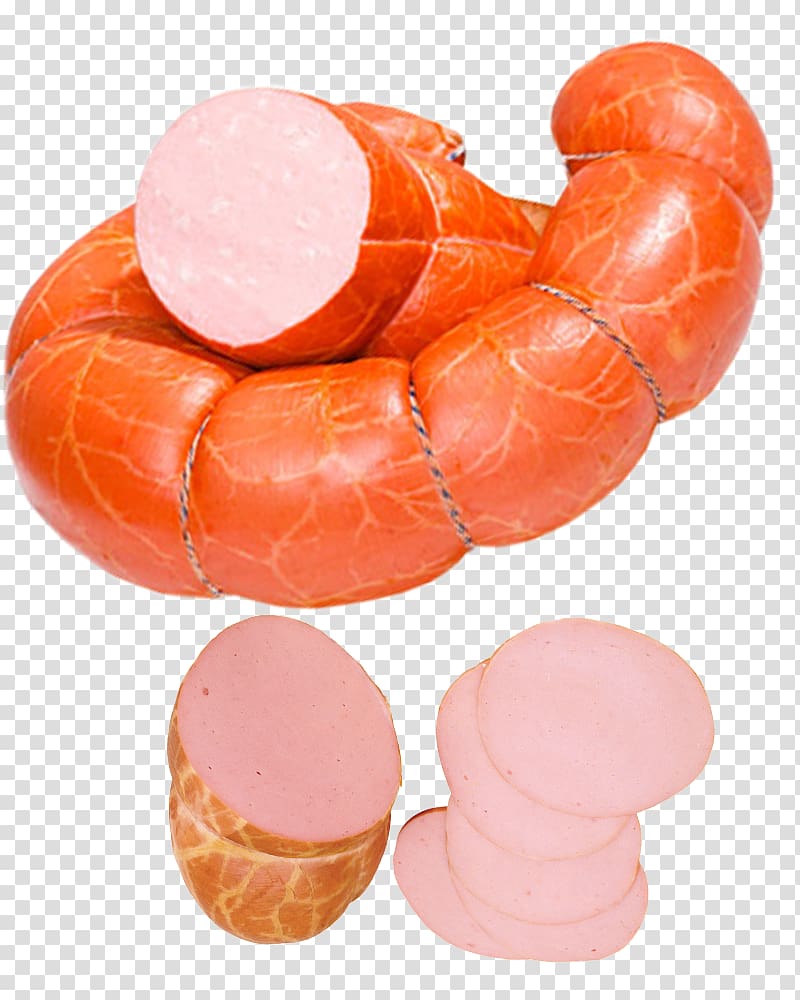 Chinese sausage Ham Knackwurst Liverwurst, Lashing ham sausage material transparent background PNG clipart