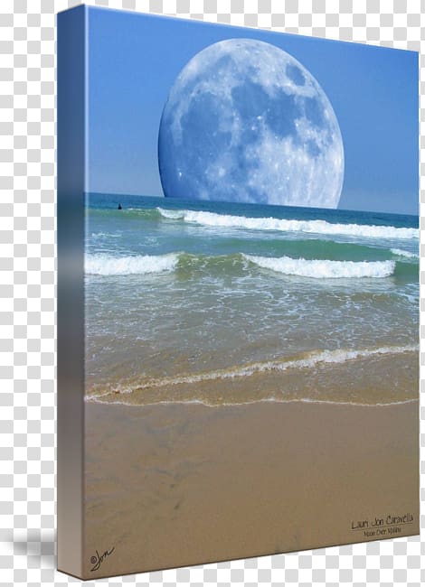Desktop Computer Moon, Malibu beach transparent background PNG clipart