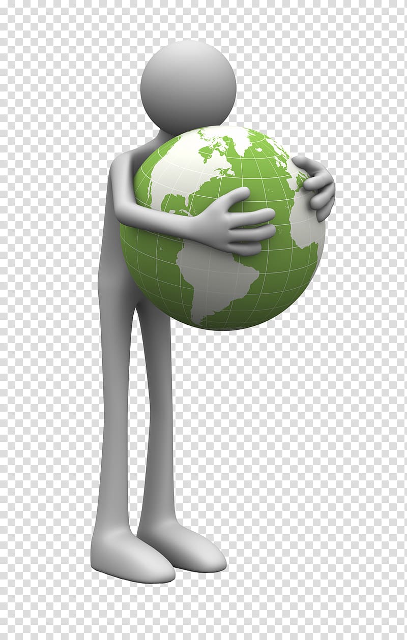 creative 3d 3d cartoon villain,the white man holding earth transparent background PNG clipart