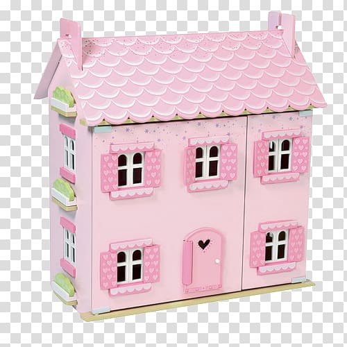 Dollhouse Facade Pink M, doll house transparent background PNG clipart