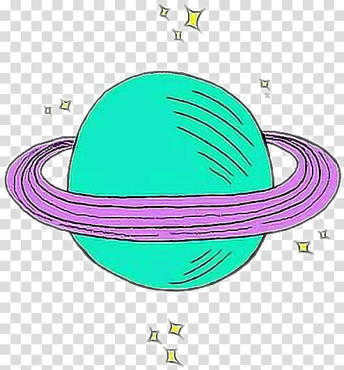 Saturn Sticker, Tumblr sticker transparent background PNG clipart