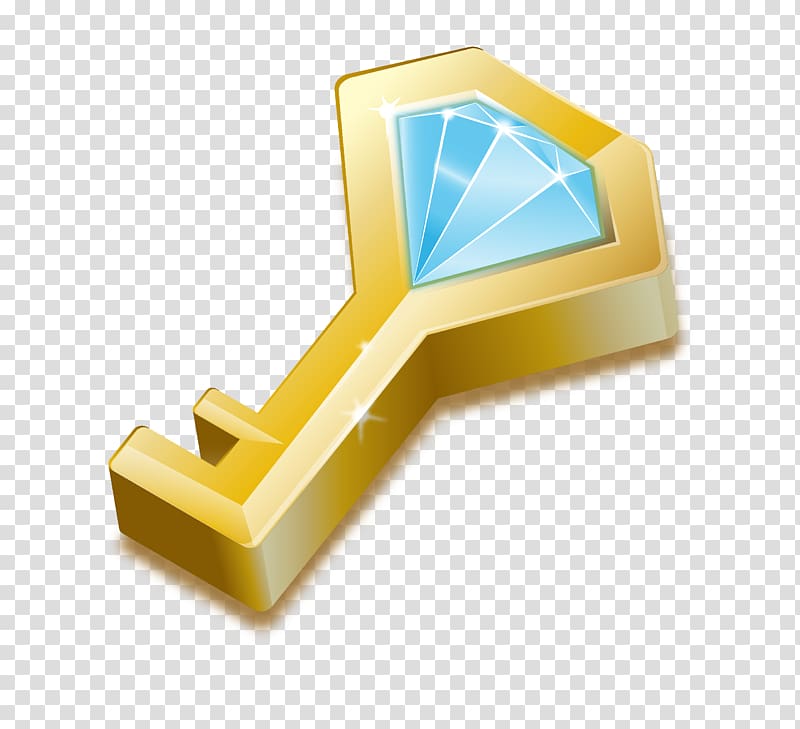 Angle, gold key transparent background PNG clipart